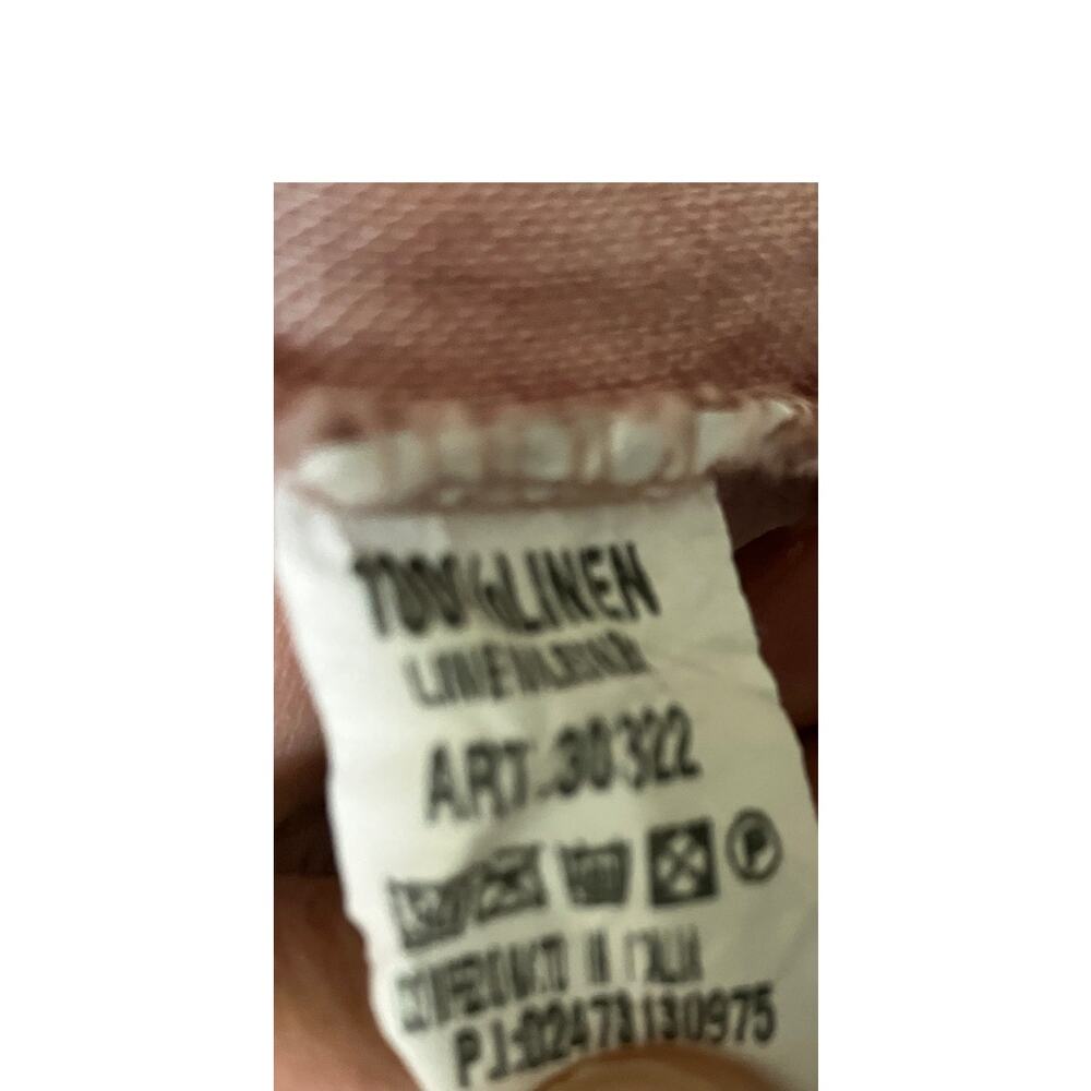 SAGA Linen Duster Cardigan Made in Italy Pink Open Front Lightweight Medium(?) - Picture 4 of 7